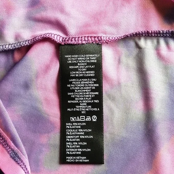 NWT Anthropologie Mesh Turtleneck Mockneck Top Long Sleeve Pink and Purple - Picture 16 of 16